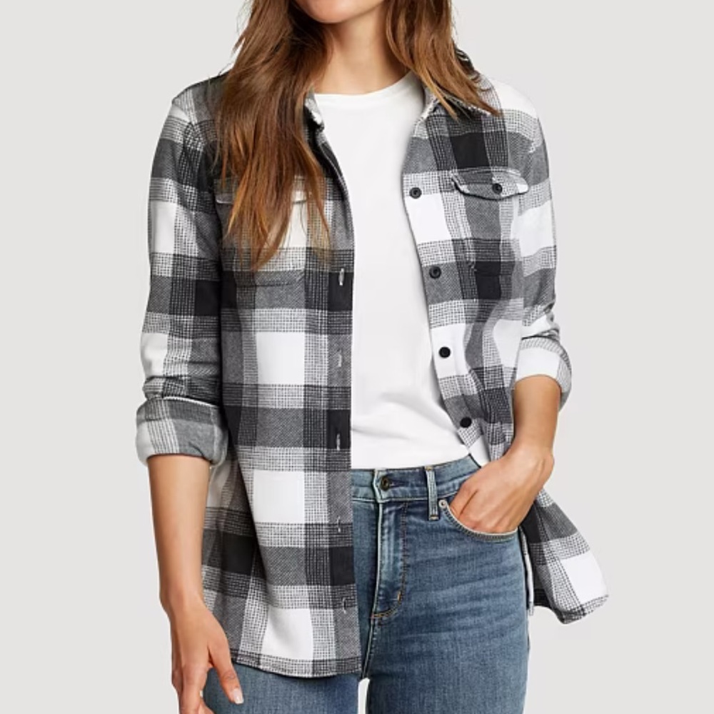 ☀️ EDDIE BAUER Fast Fleece Plaid Shirt